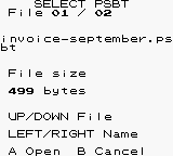 PSBT file picker supplied by the emulator test bridge