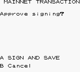 Explicit A SIGN AND SAVE approval, in synthetic mainnet-mode regression