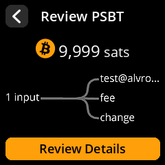 PSBT Summary Screen
