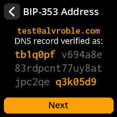 Verification Screen